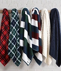Nautica Wilton Sherpa Ultra Soft Sherpa Throw Blanket