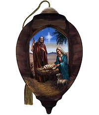 Ne' Qwa Art 2025 Light of the World Hand Painted Blown Glass Ornament