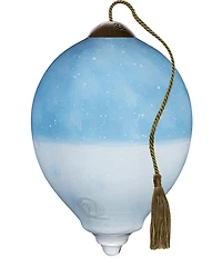 Ne' Qwa Art Cardinals On Joy Watering Can Hand Painted Blown Glass Ornament