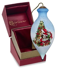 Ne' Qwa Art Dogs in Gifts By Tree Hand Painted Blown Glass Ornament