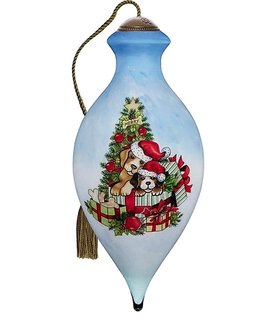 Ne' Qwa Art Dogs in Gifts By Tree Hand Painted Blown Glass Ornament