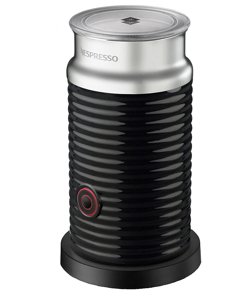Nespresso Inissia Black Espresso Machine by De'Longhi with Aeroccino