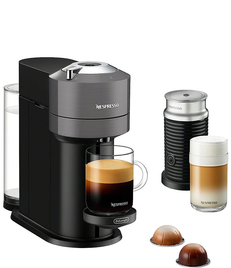 Nespresso Vertuo Next by De'Longhi with Aeroccino, Grey