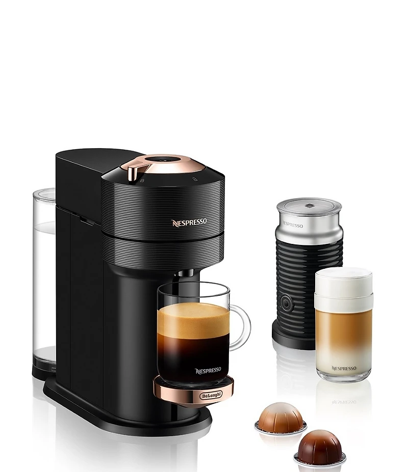 Nespresso Vertuo Next Premium Black with Rose Gold Bundle