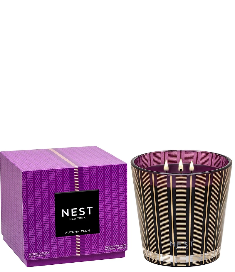 NEST New York Autumn Plum 3-Wick Candle