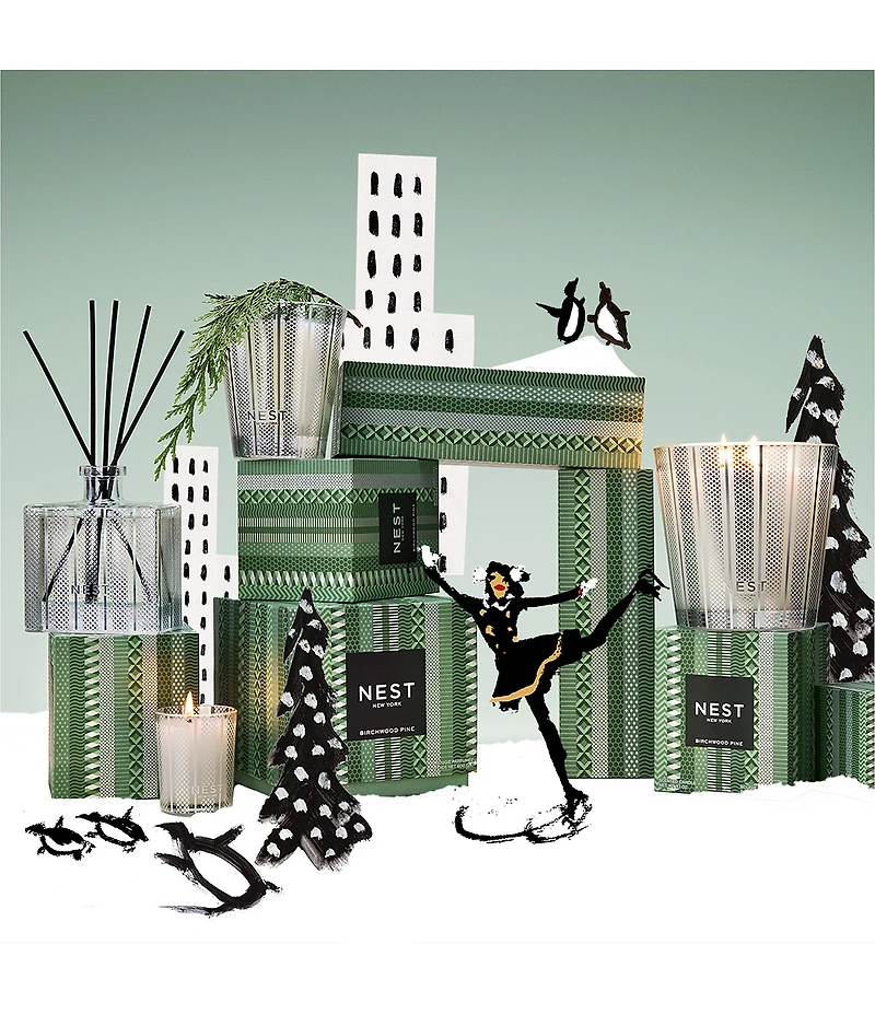 NEST New York Birchwood 3-Wick Candle