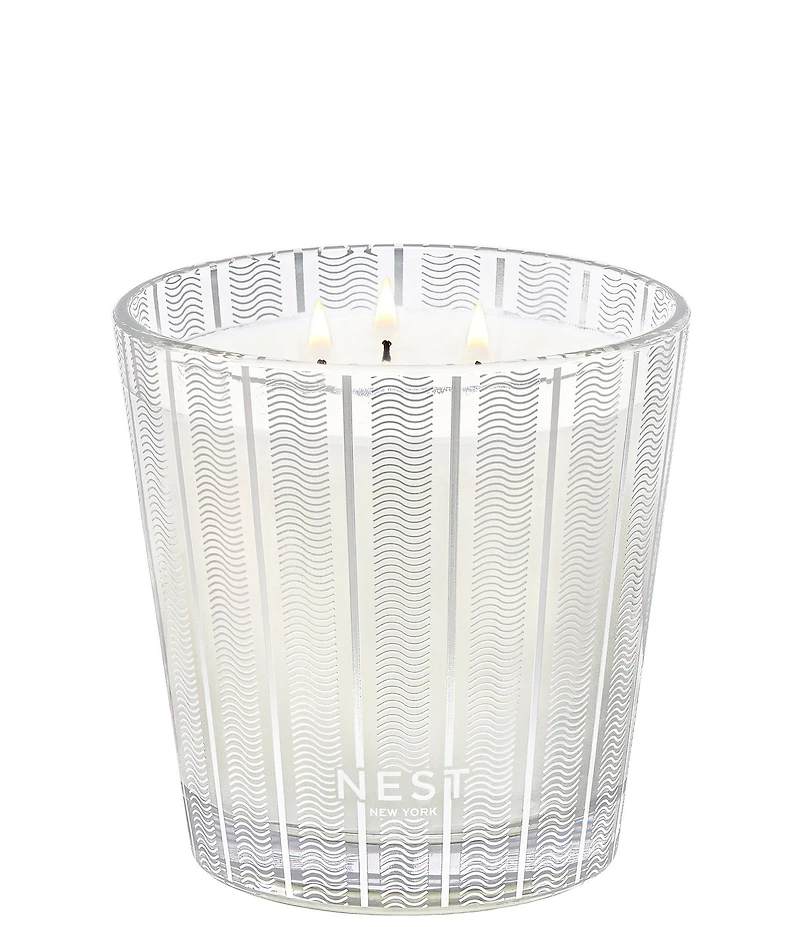NEST New York Blue Cypress & Snow 3-Wick Candle