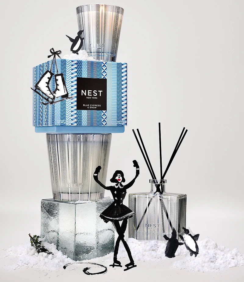 NEST New York Blue Cypress & Snow Reed Diffuser