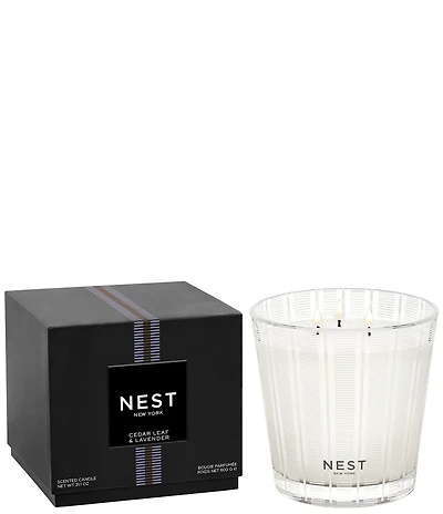 NEST New York Cedar Leaf & Lavender 3-Wick Candle, 21.2 oz.