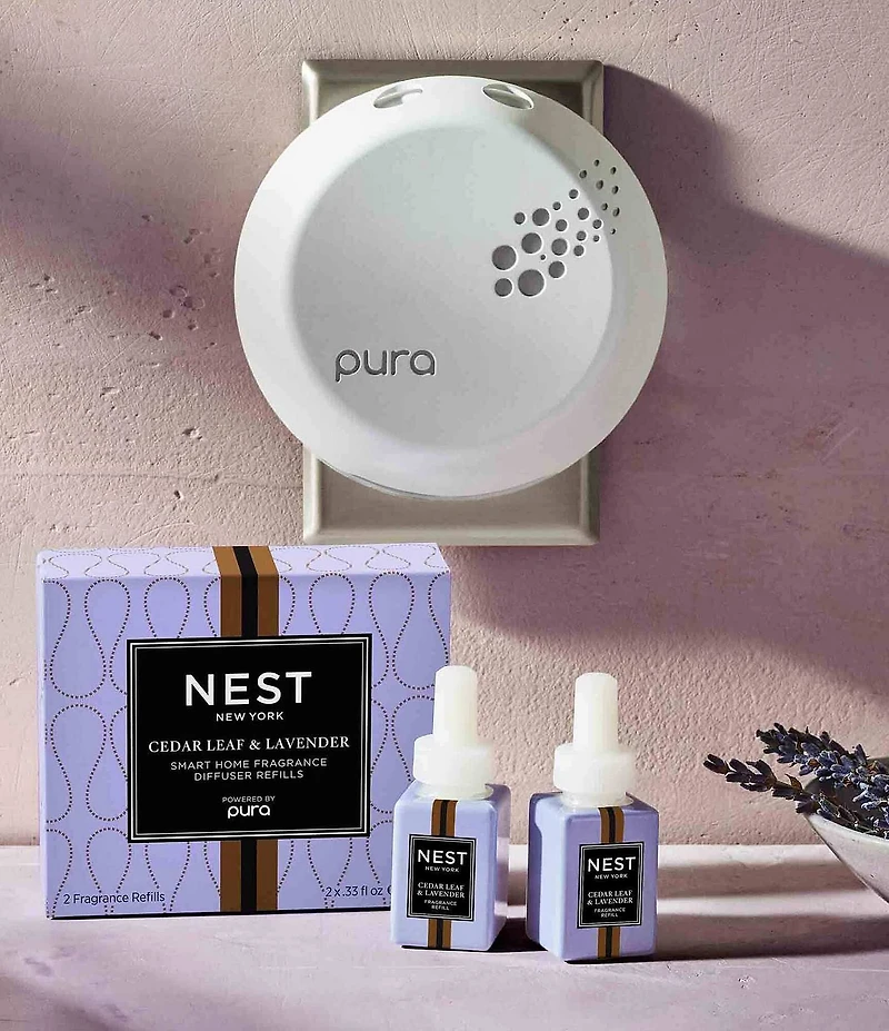 NEST New York x Pura Cedar Leaf & Lavender Duo Smart Home Fragrance Diffuser Refill
