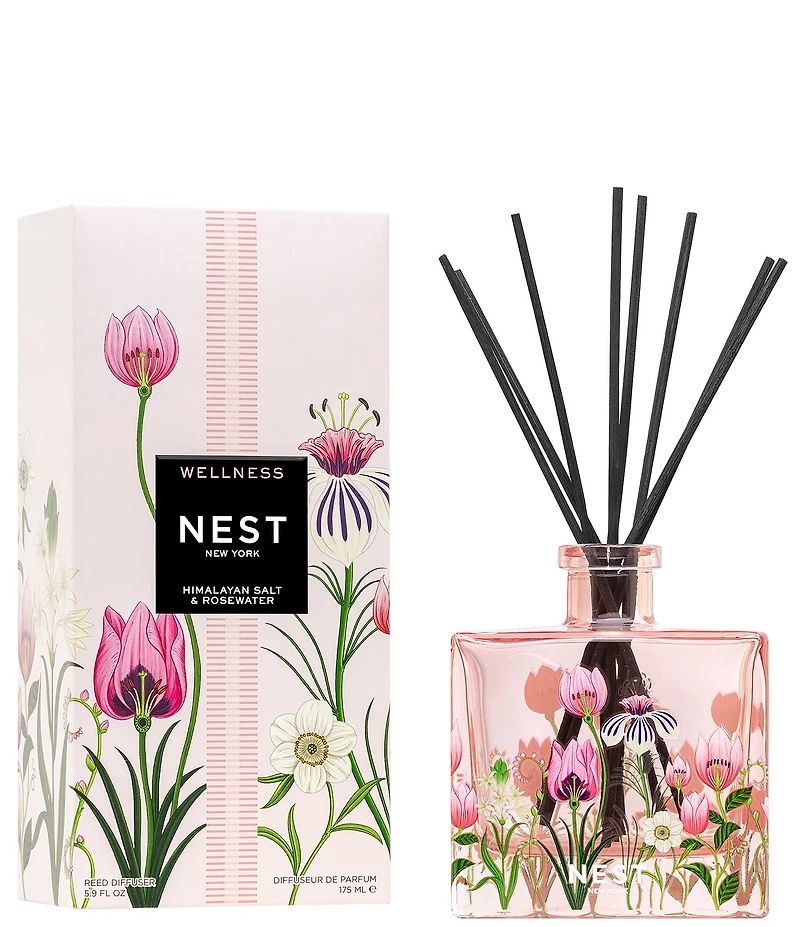 NEST New York Himalayan Salt & Rosewater Reed Diffuser