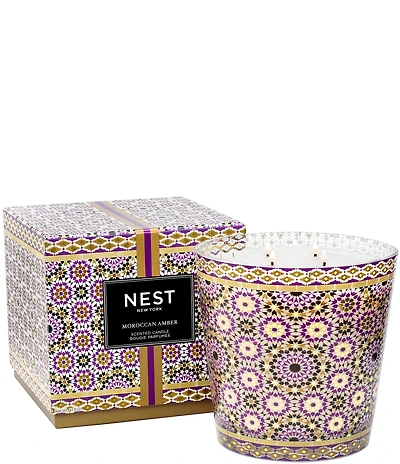 NEST New York Moroccan Amber Decorative 4-Wick Candle, 43.7 oz.