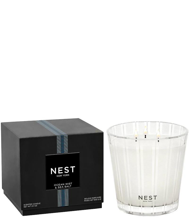 NEST New York Ocean Mist & Sea Salt 3-Wick Candle