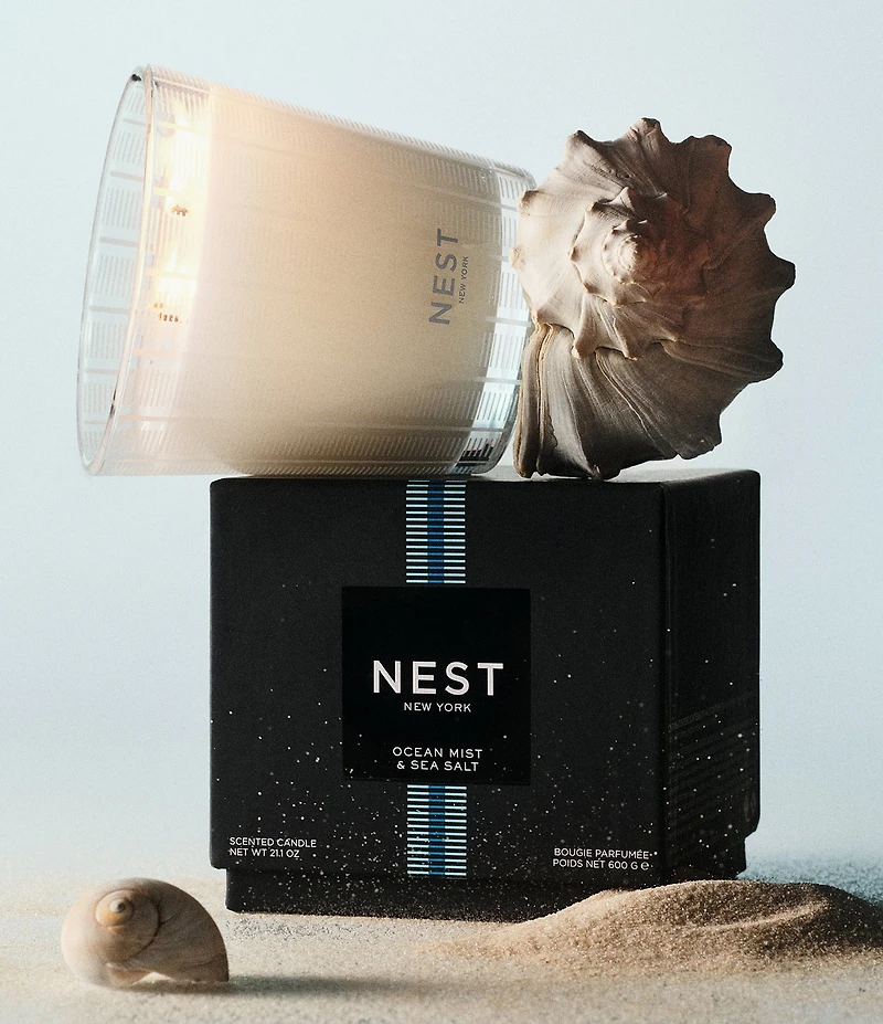 NEST New York Ocean Mist & Sea Salt 3-Wick Candle, 21.1 oz.