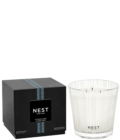 NEST New York Ocean Mist & Sea Salt 3-Wick Candle, 21.1 oz.
