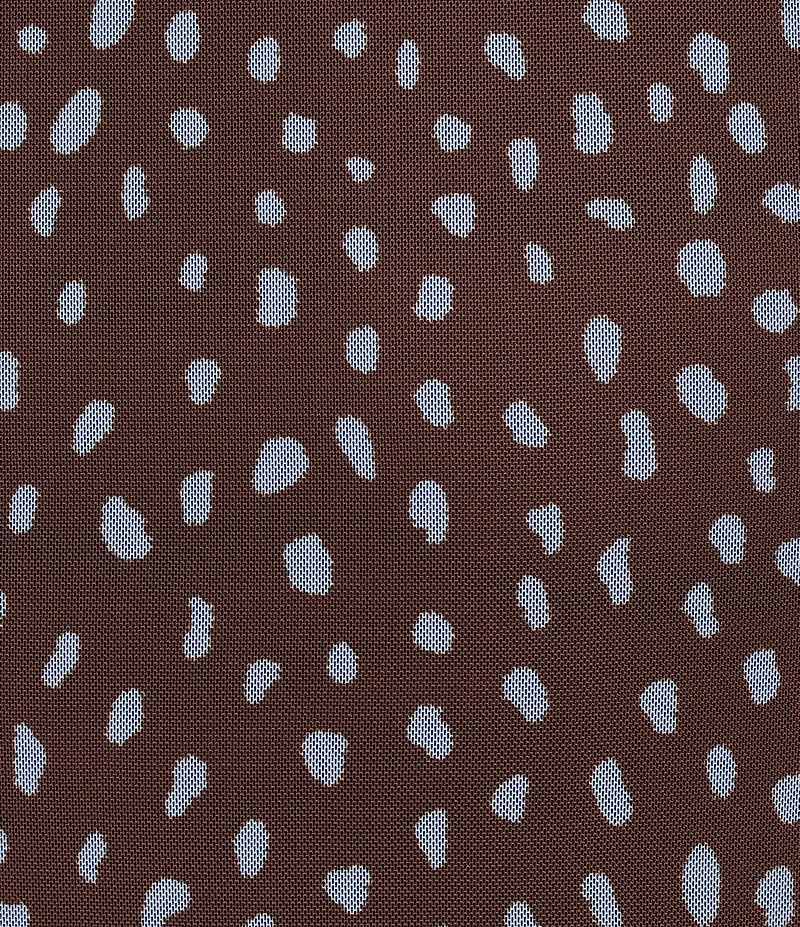 Never Fully Dressed Aria Chocolate Deer Print Round Neck Long Sleeve Mesh Maxi Dress