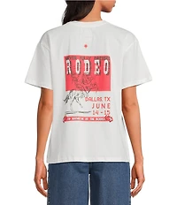 Never Fully Dressed Crew Neck Short Sleeve Rodeo Print Tee