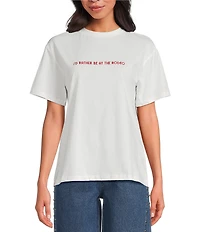 Never Fully Dressed Crew Neck Short Sleeve Rodeo Print Tee