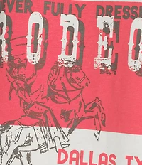 Never Fully Dressed Crew Neck Short Sleeve Rodeo Print Tee