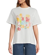 Never Fully Dressed Dallas Western Motif Graphic Crew Neck Short Sleeve Tee