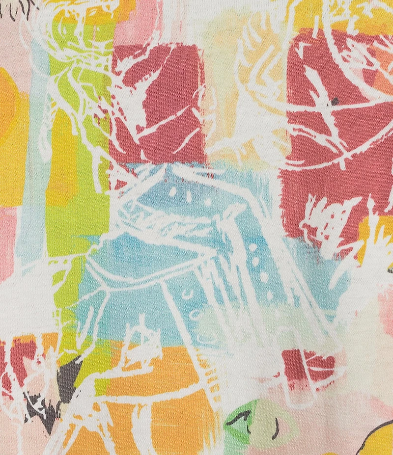 Never Fully Dressed Dallas Western Motif Graphic Crew Neck Short Sleeve Tee