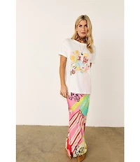 Never Fully Dressed Dallas Western Motif Graphic Crew Neck Short Sleeve Tee