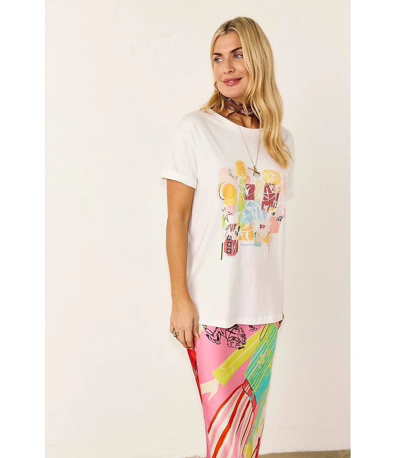 Never Fully Dressed Dorris Abstract Western Motif Satin Maxi Skirt