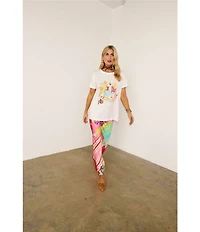 Never Fully Dressed Dorris Abstract Western Motif Satin Maxi Skirt