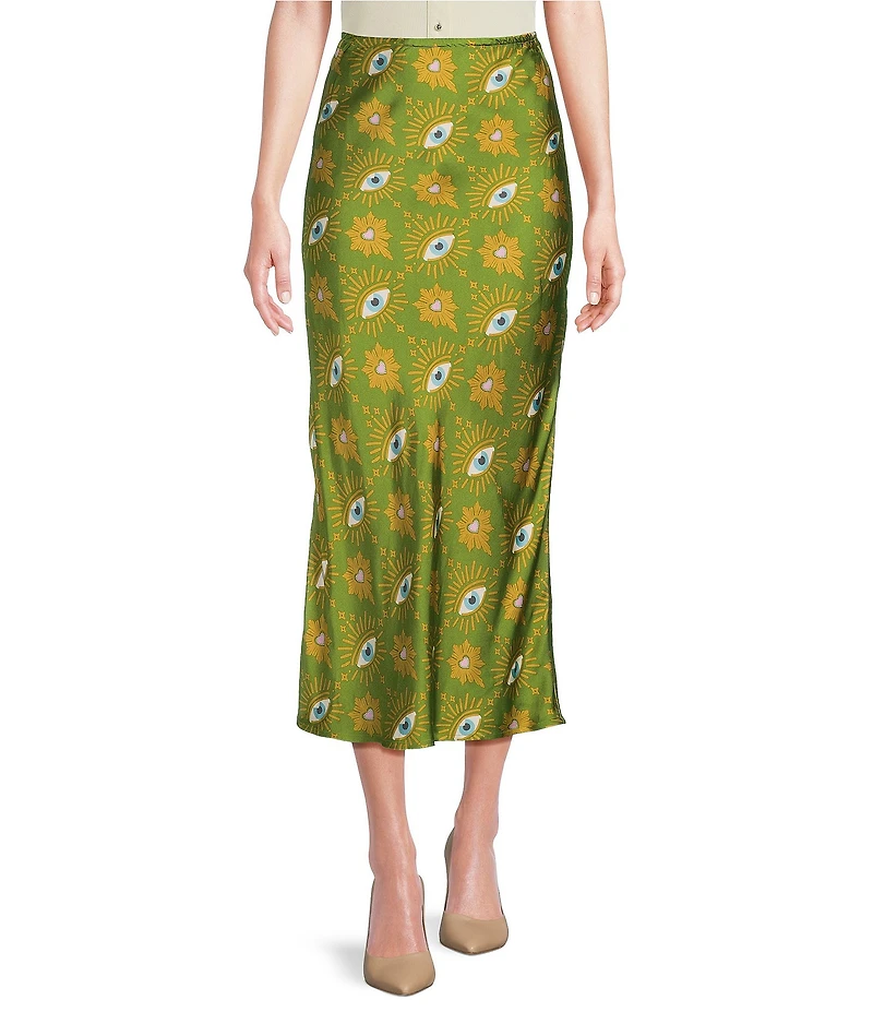 Never Fully Dressed Dorris Eye Print Maxi Skirt