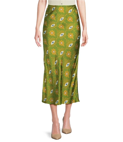 Never Fully Dressed Dorris Eye Print Maxi Skirt