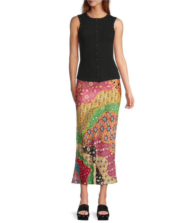 Never Fully Dressed Dorris Morocco Printed Maxi Skirt