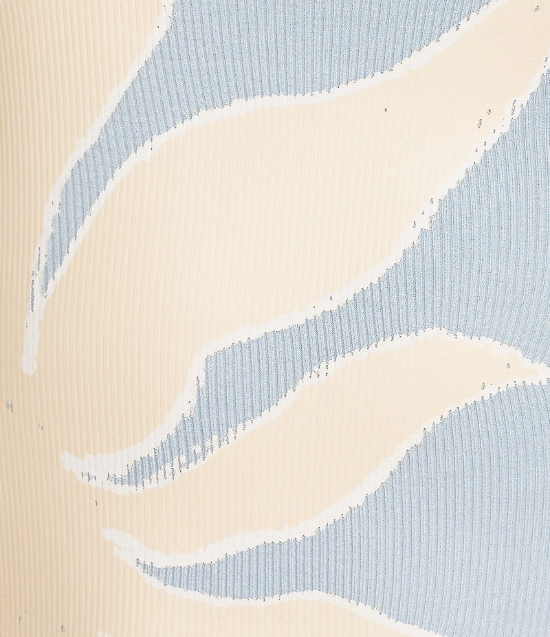 Never Fully Dressed Ice Blue Sol Rib Crew Neck Sleeveless Coordinating Tank Top