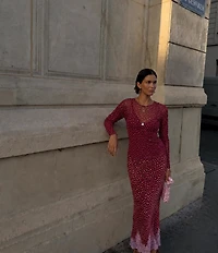 Never Fully Dressed Maeva Deer Printed Lace Hem Slip Midi Coordinating Skirt