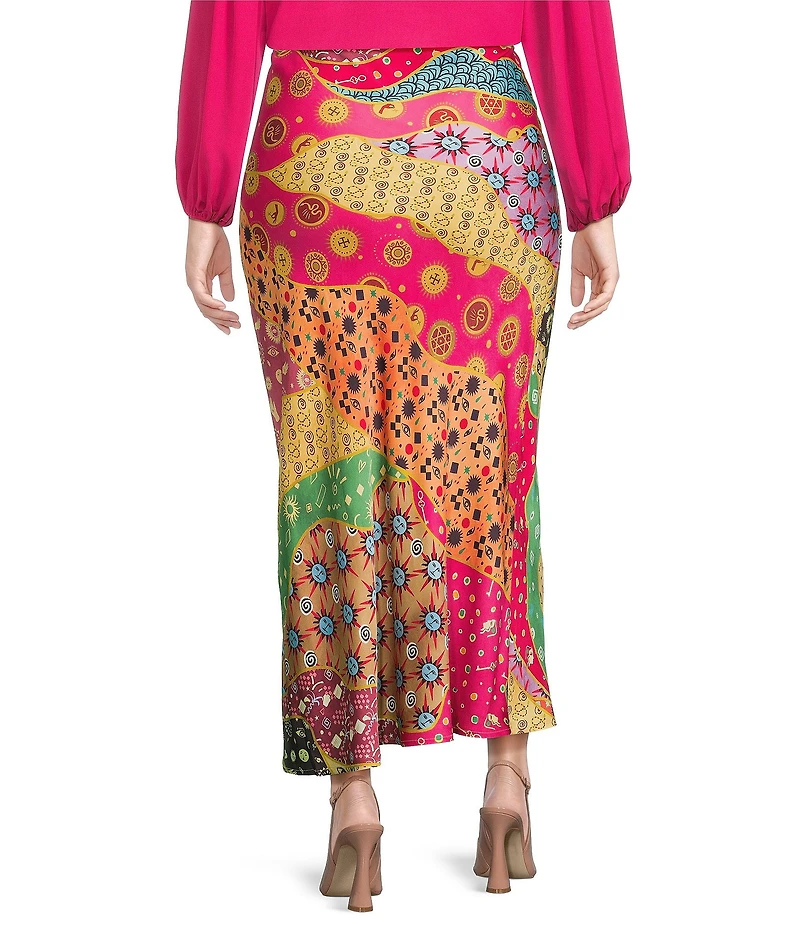 Never Fully Dressed Plus Dorris Morocco Printed Maxi Skirt