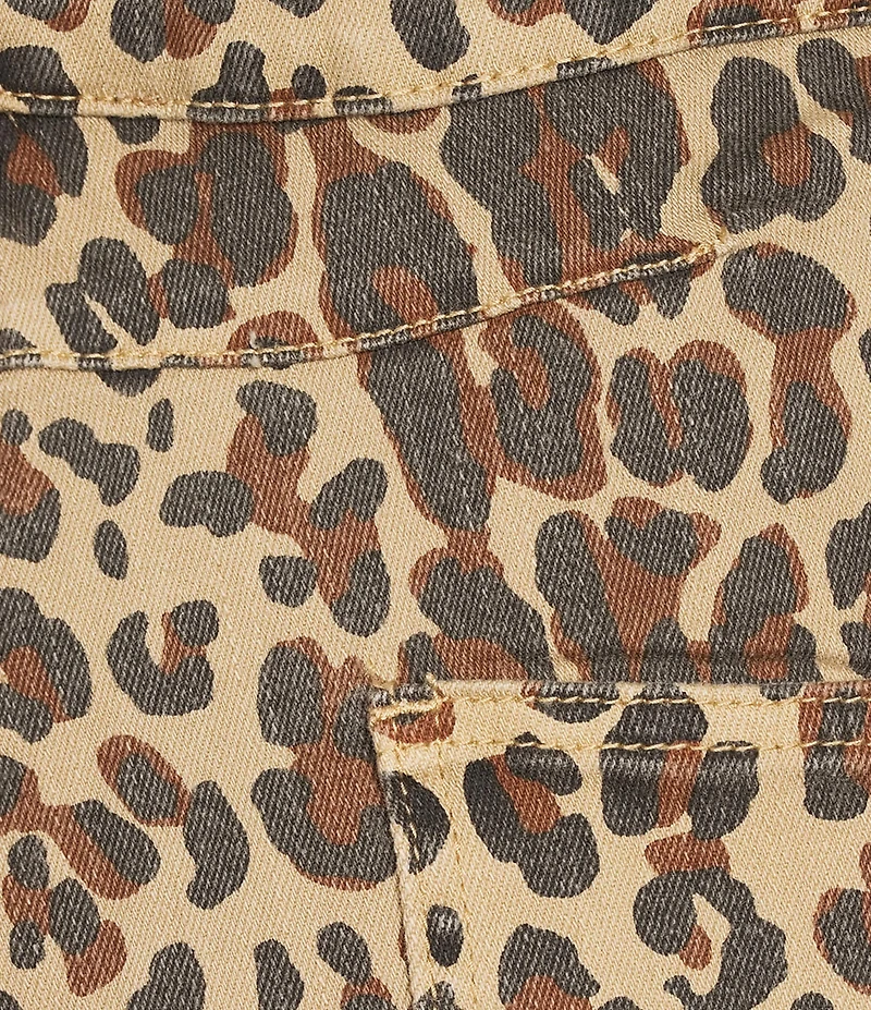 Never Fully Dressed Plus Size Leopard Print Barrel Jeans