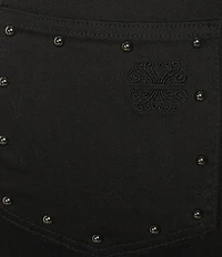 Never Fully Dressed Plus Studded Barrel Denim Jeans