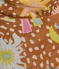 Never Fully Dressed Sophie Star Fawn Print Cowl Neck Sleevless Maxi Dress