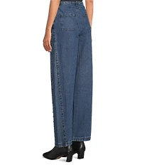 Never Fully Dressed Studded Structure Barrel Denim Jeans