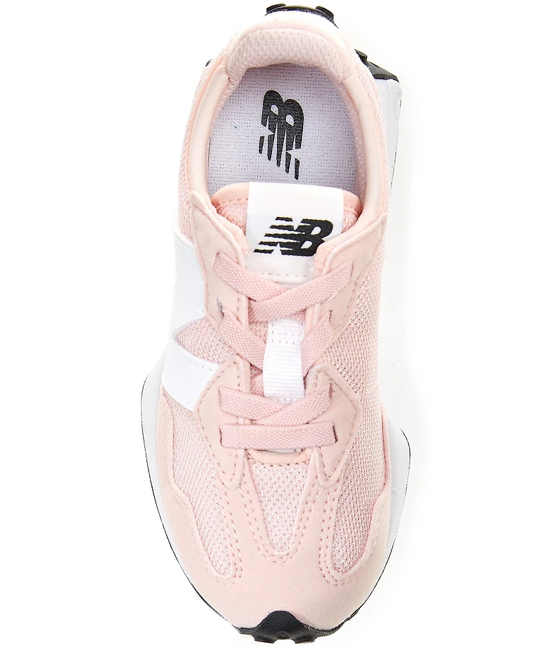 New Balance Girls' 237 Signature Logo Retro Bungee Lace-Up Sneakers (Toddler)