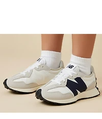 New Balance Girls' 327 V1 Mesh Suede Retro Sneakers (Toddler)