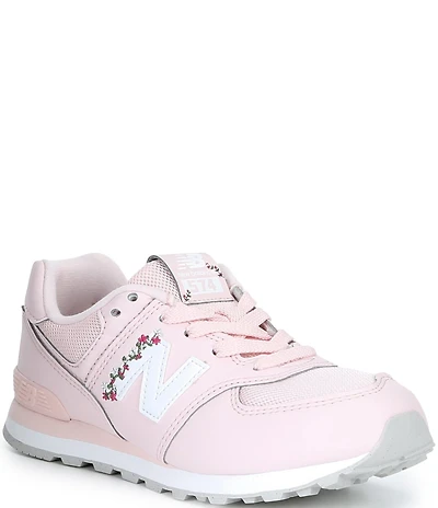 New Balance Girls' 574 Floral Detail Sneakers (Toddler)