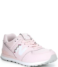 New Balance Girls' 574 Floral Detail Sneakers (Toddler)