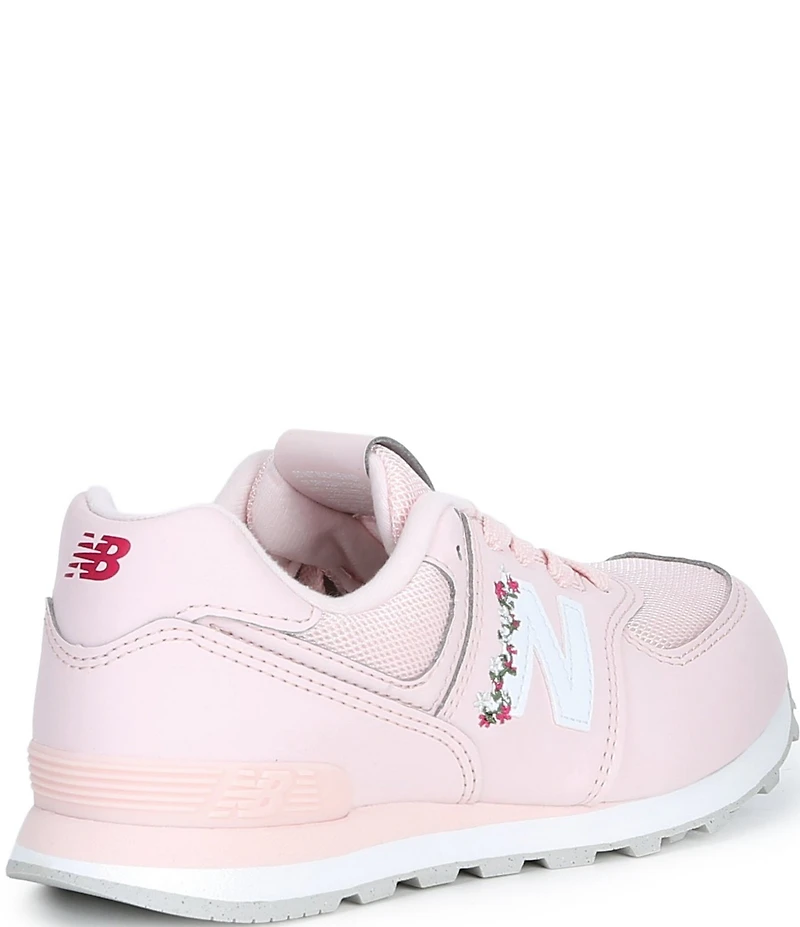 New Balance Girls' 574 Floral Detail Sneakers (Youth)