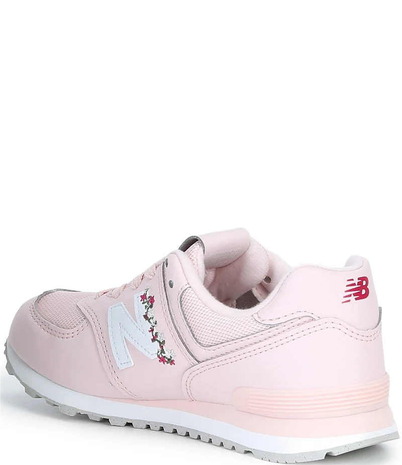New Balance Girls' 574 Floral Detail Sneakers (Youth)
