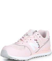 New Balance Girls' 574 Floral Detail Sneakers (Youth)