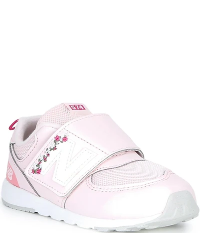 New Balance Girls' 574 Floral Hook-and-Loop Sneakers (Toddler)