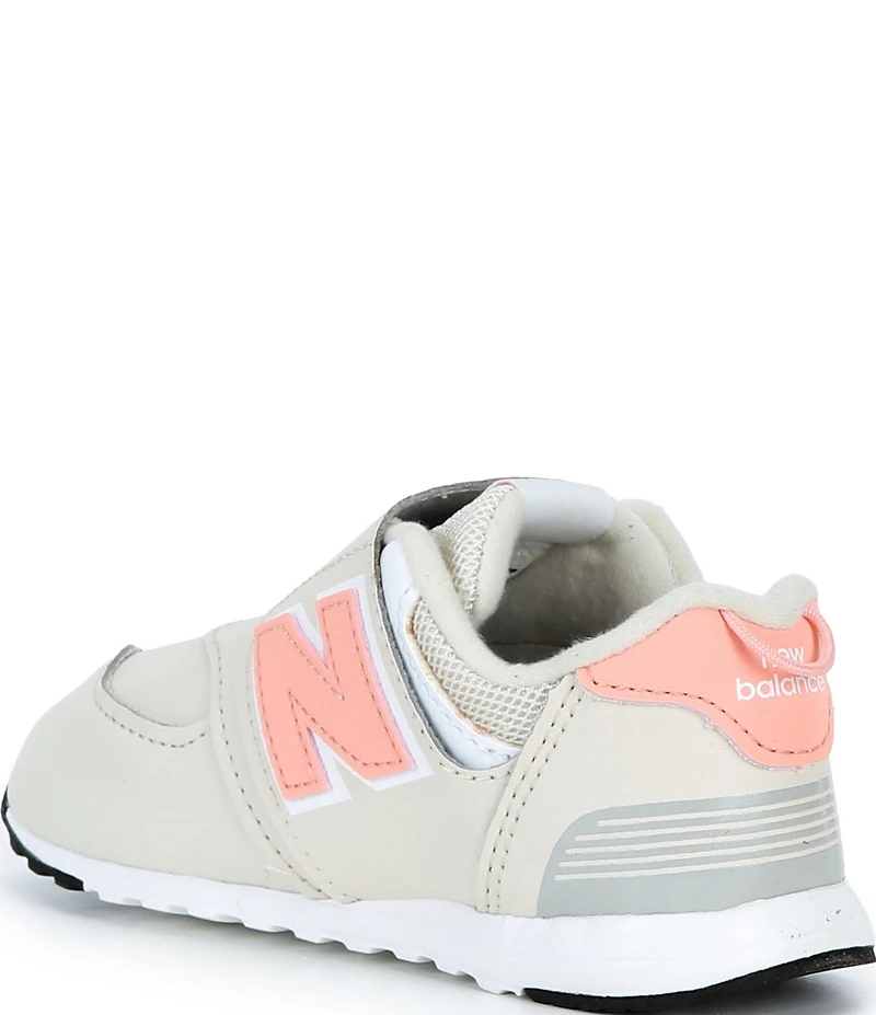 New Balance Girls' 574 Hook-and-Loop Sneakers (Infant)