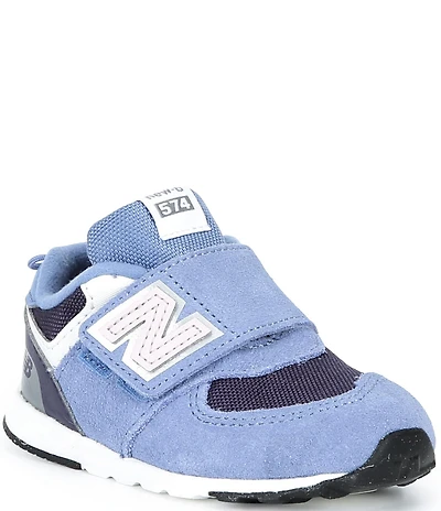 New Balance Girls' 574 Hook-and-Loop Sneakers (Infant)