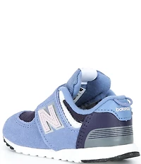 New Balance Girls' 574 Hook-and-Loop Sneakers (Infant)