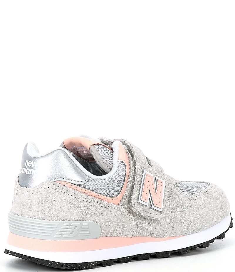 New Balance Girls' 574 Double Hook-and-Loop Sneakers (Toddler)
